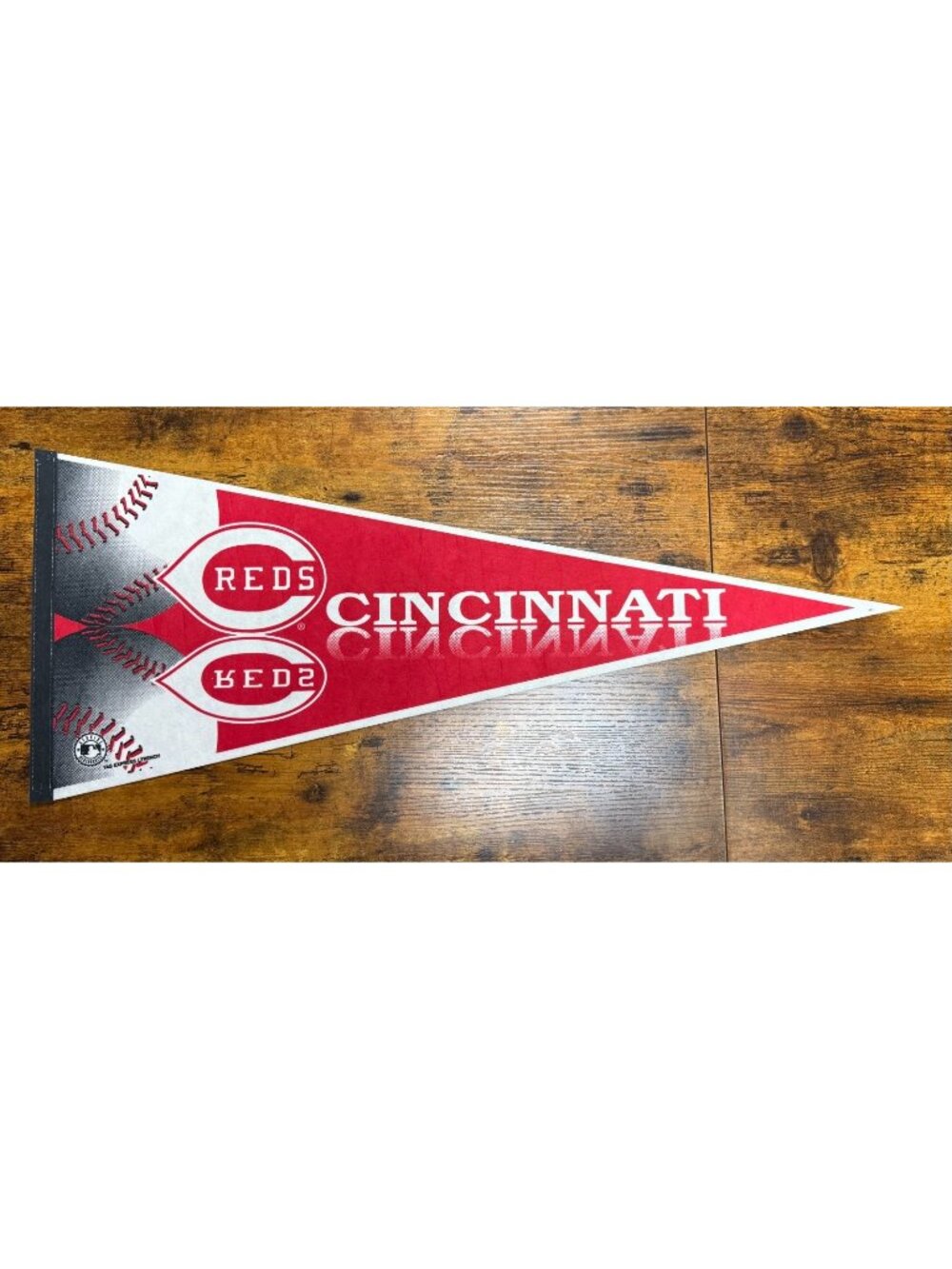 Vintage Cincinnati Red baseball pennant